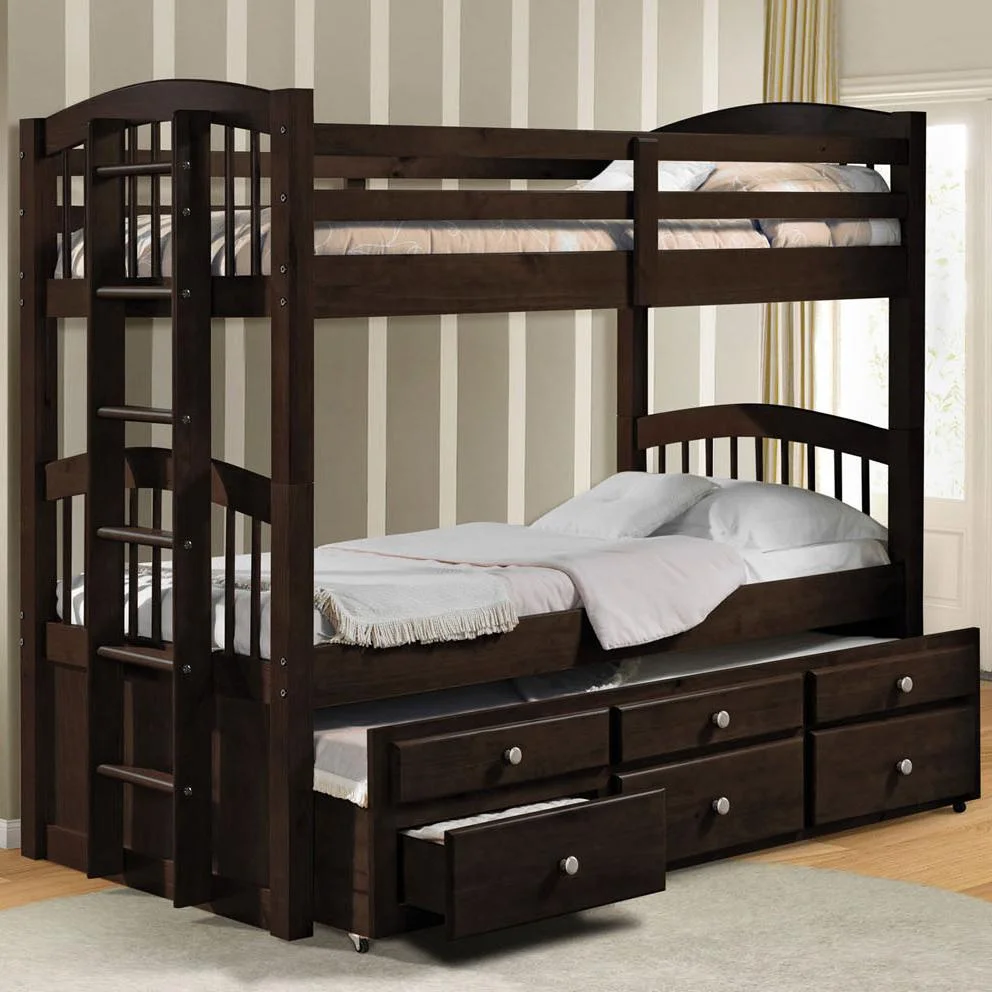 Acme Furniture Micah 40000A Twin Bunk Bed with Trundle and Drawer